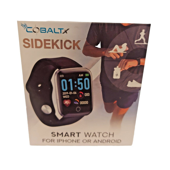 COLBALTX Sidekick Smart Watch For iPhone Or Android Smartwatch BT Phone Steps + - Picture 1 of 5
